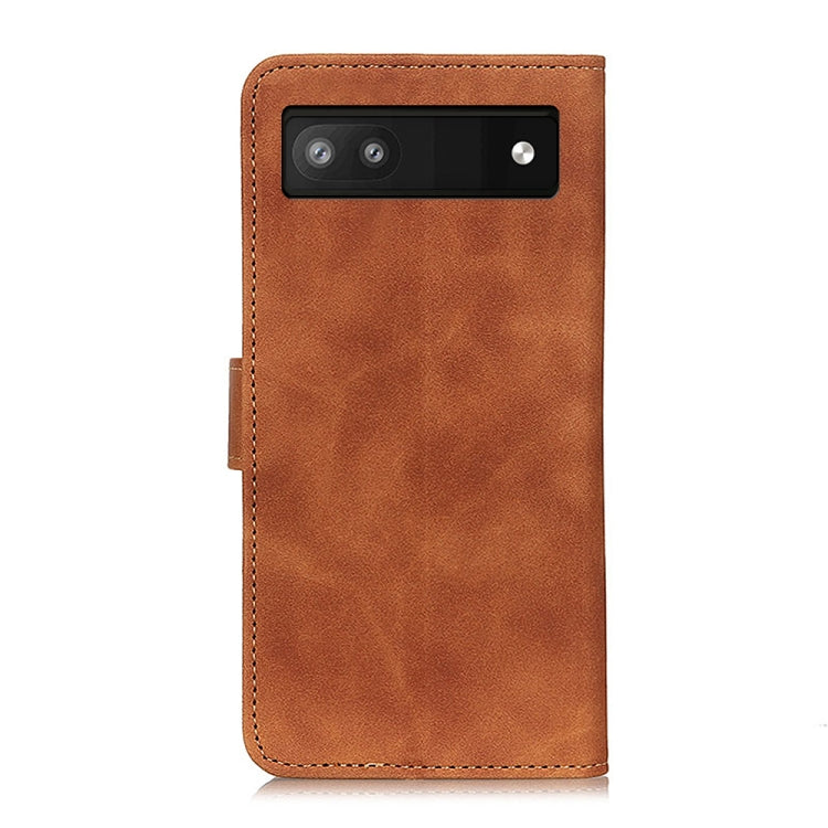 For Google Pixel 6a KHAZNEH Retro Texture Flip Leather Phone Case