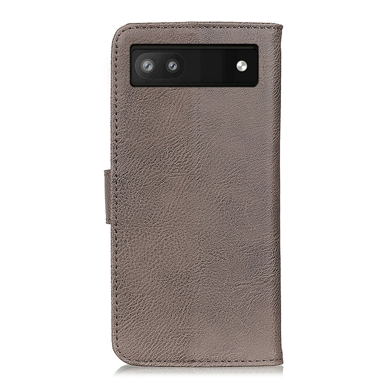 For Google Pixel 6a KHAZNEH Cowhide Texture Flip Leather Phone Case