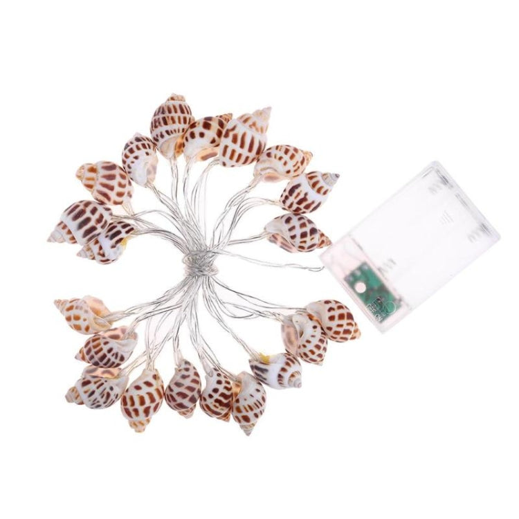 Home Interior Decoration Atmosphere String Lights LED Conch Decorative Lantern, Specification:3m 20 LEDs Battery Case