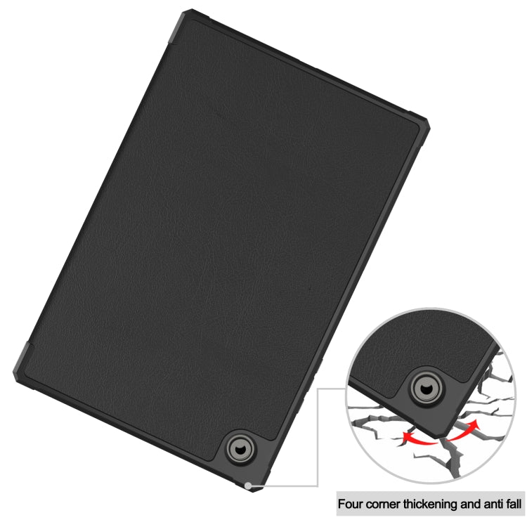 For Samsung Galaxy Tab A8 2021 SM-X205 3-Fold Holder Leather Tablet Case