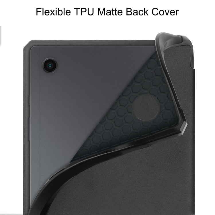 For Samsung Galaxy Tab A8 2021 SM-X205 3-Fold Holder Leather Tablet Case