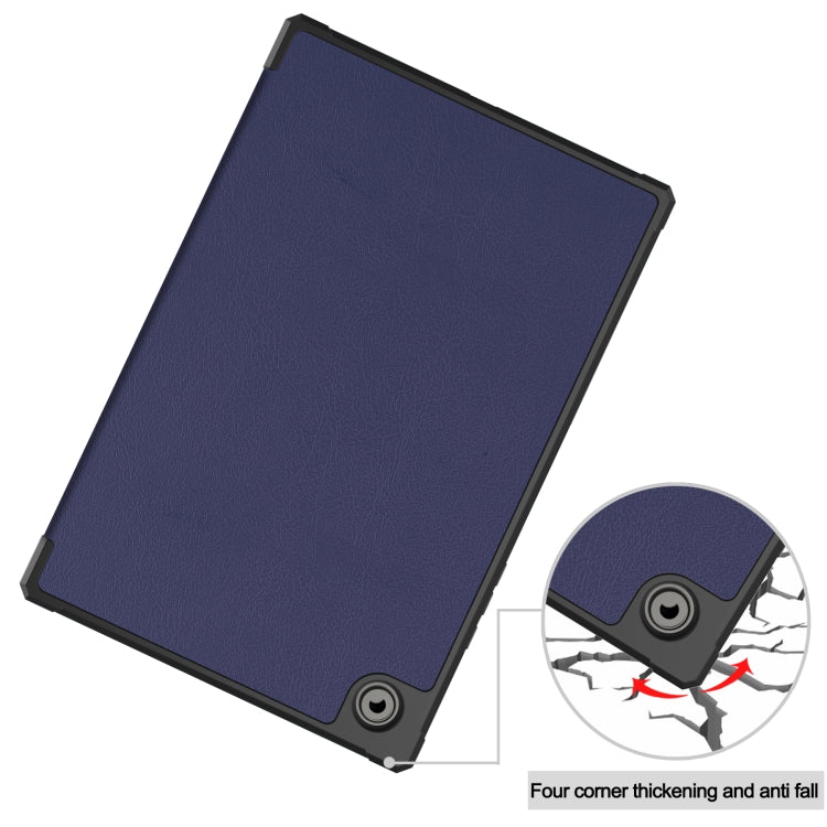 For Samsung Galaxy Tab A8 2021 SM-X205 3-Fold Holder Leather Tablet Case