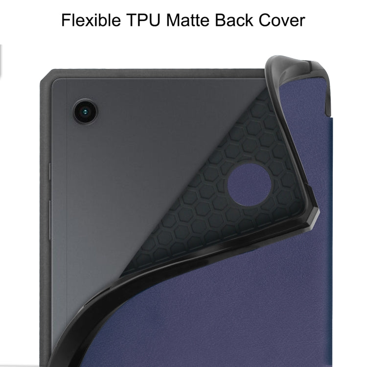 For Samsung Galaxy Tab A8 2021 SM-X205 3-Fold Holder Leather Tablet Case
