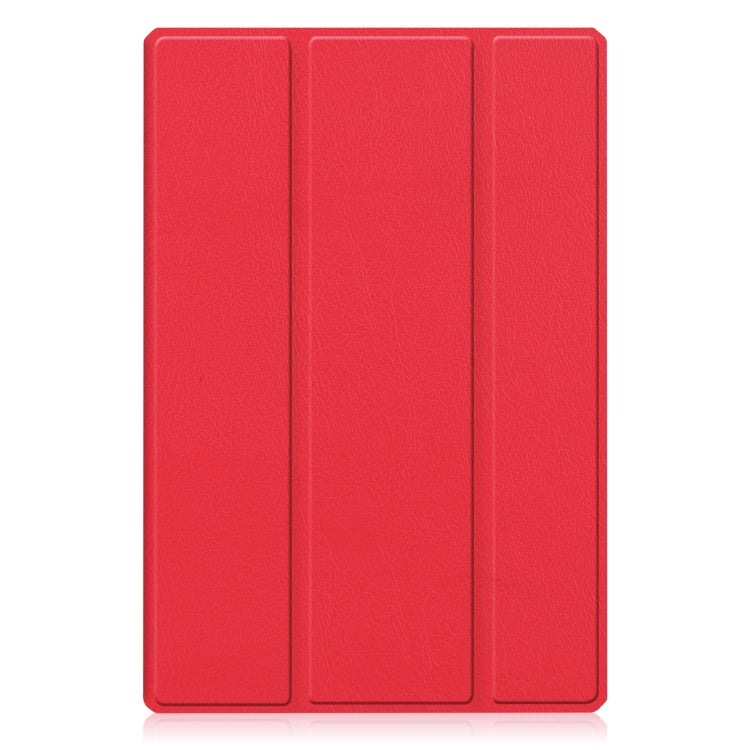 For Samsung Galaxy Tab A8 2021 SM-X205 3-Fold Holder Leather Tablet Case