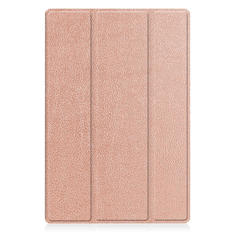For Samsung Galaxy Tab A8 2021 SM-X205 3-Fold Holder Leather Tablet Case