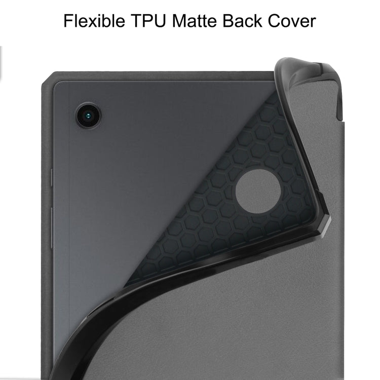 For Samsung Galaxy Tab A8 2021 SM-X205 3-Fold Holder Leather Tablet Case