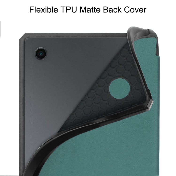 For Samsung Galaxy Tab A8 2021 SM-X205 3-Fold Holder Leather Tablet Case