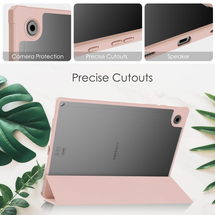 For Samsung Galaxy Tab A8 2021 SM-X205 Acrylic Smart Leather Tablet Case