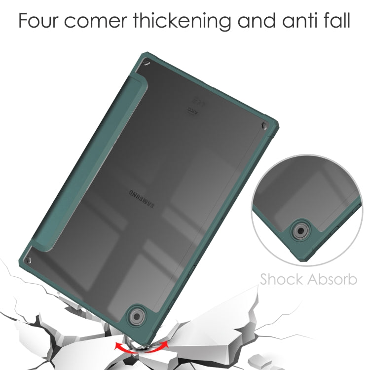 For Samsung Galaxy Tab A8 2021 SM-X205 Acrylic Smart Leather Tablet Case