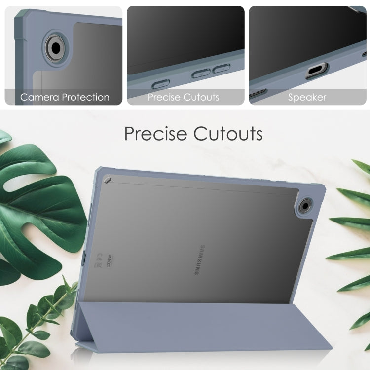 For Samsung Galaxy Tab A8 2021 SM-X205 Acrylic Smart Leather Tablet Case