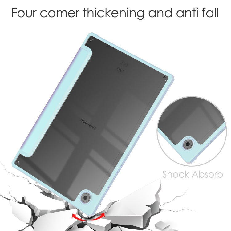 For Samsung Galaxy Tab A8 2021 SM-X205 Acrylic Smart Leather Tablet Case