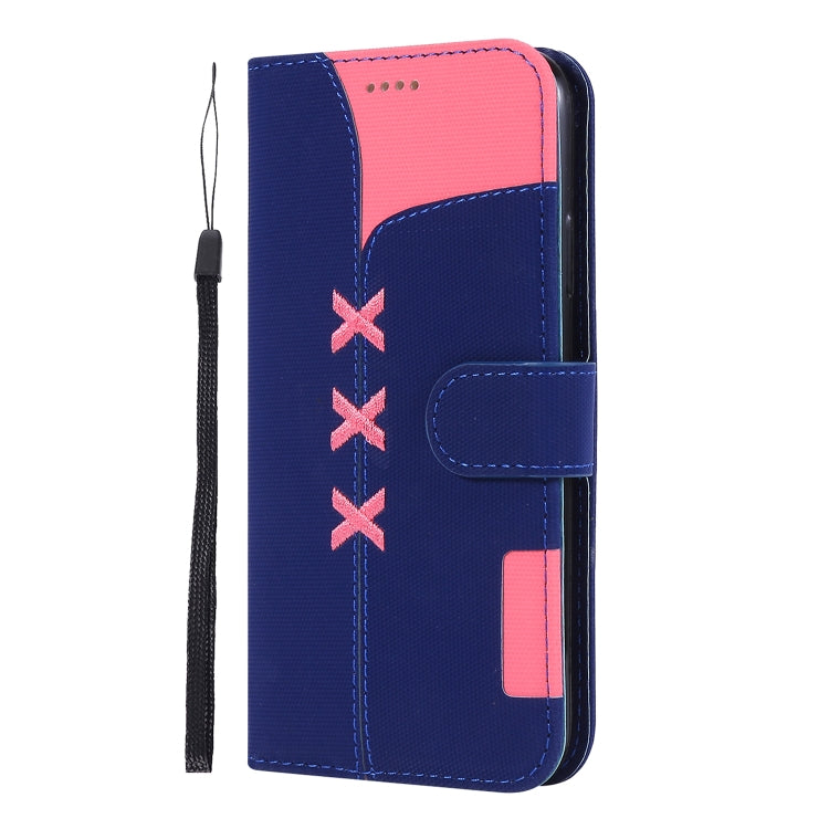 For iPhone 11 Fabric Stitching Embroidery Horizontal Flip Leather Case With Holder & Card Slots & Wallet