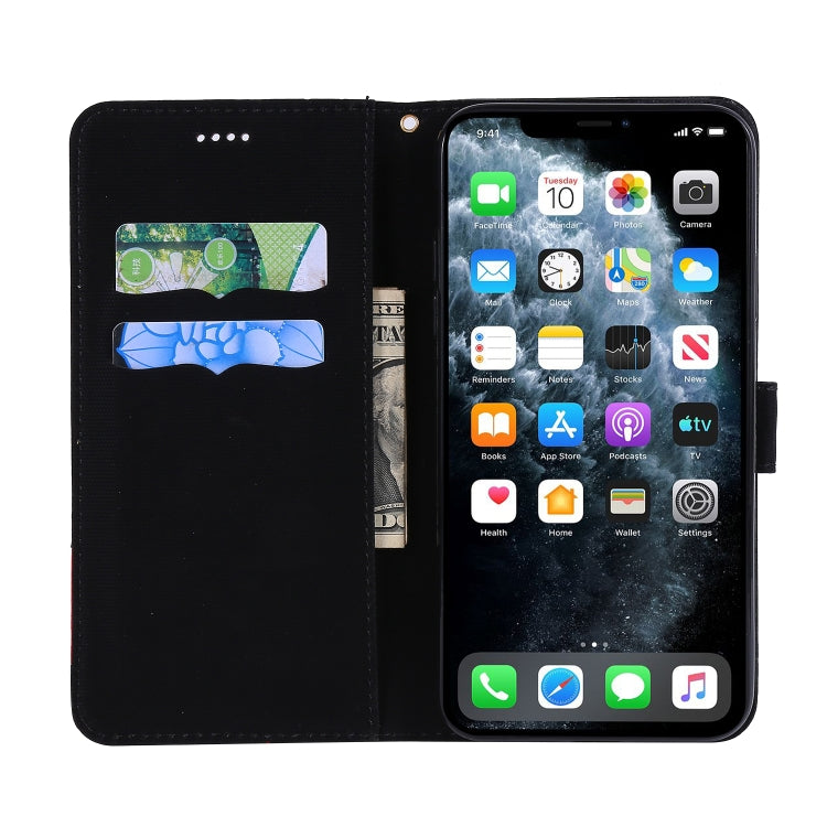 For iPhone 11 Pro Fabric Stitching Embroidery Horizontal Flip Leather Case With Holder & Card Slots & Wallet