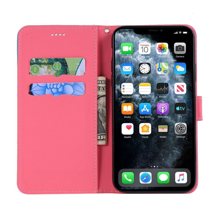 For iPhone 11 Pro Fabric Stitching Embroidery Horizontal Flip Leather Case With Holder & Card Slots & Wallet