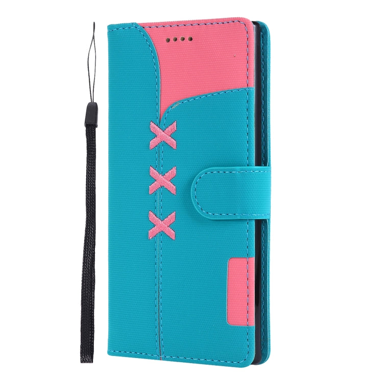For Galaxy Note 10 Fabric Stitching Embroidery Horizontal Flip Leather Case With Holder & Card Slots & Wallet