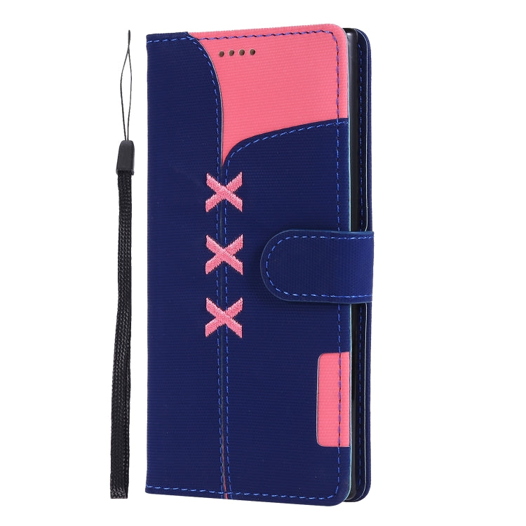 For Galaxy Note 10 Fabric Stitching Embroidery Horizontal Flip Leather Case With Holder & Card Slots & Wallet