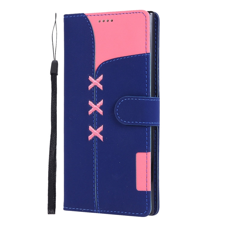 For Galaxy Note 10+ Fabric Stitching Embroidery Horizontal Flip Leather Case With Holder & Card Slots & Wallet