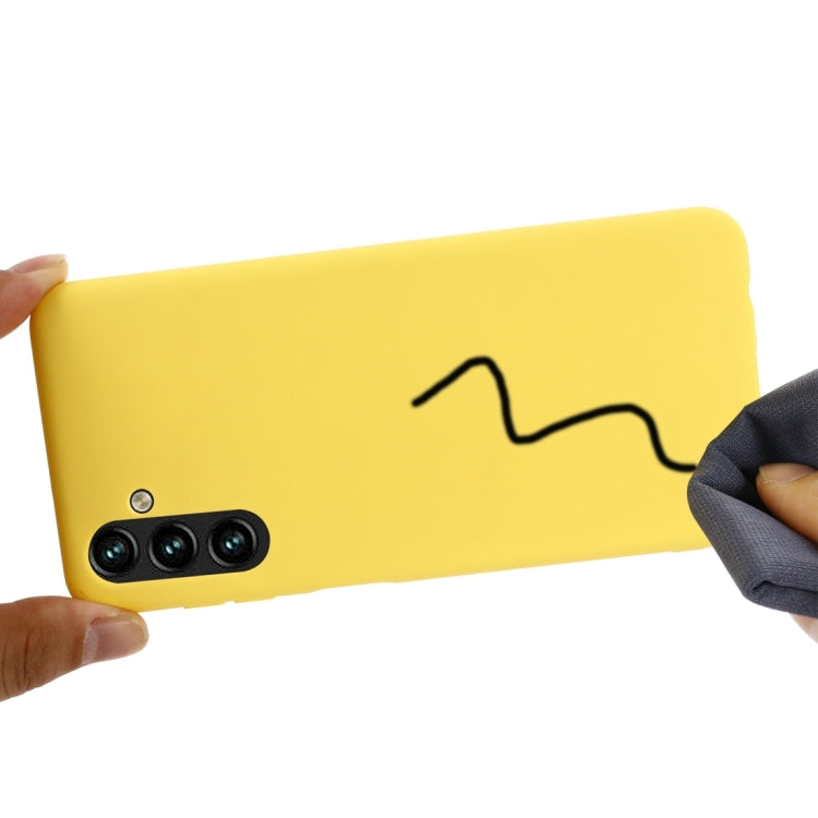 For Samsung Galaxy A13 5G Pure Color Liquid Silicone Phone Case