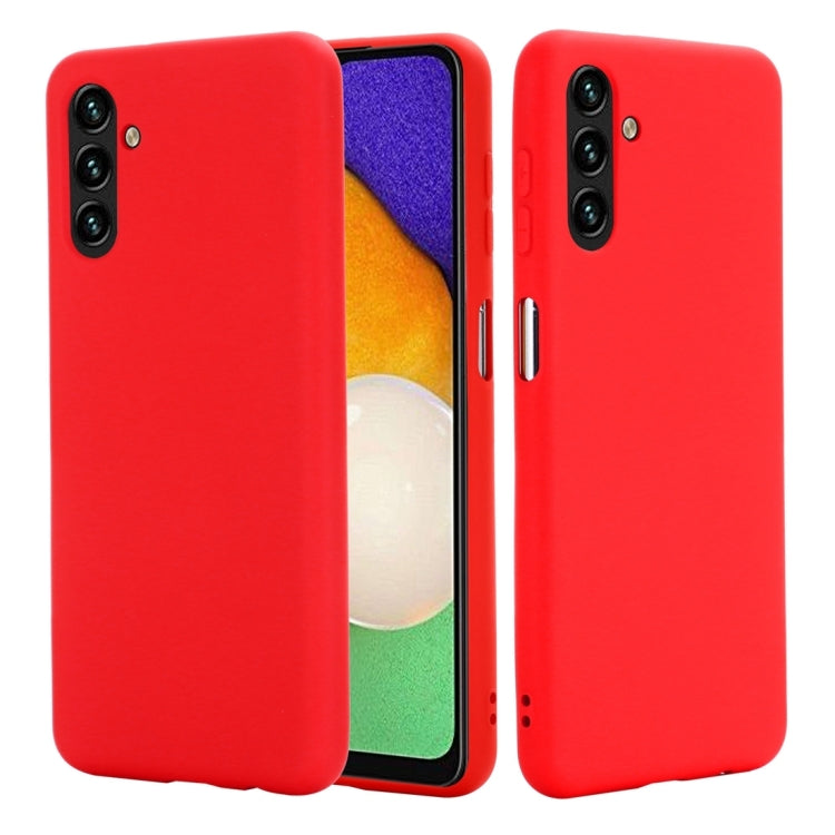 For Samsung Galaxy A13 5G Pure Color Liquid Silicone Phone Case