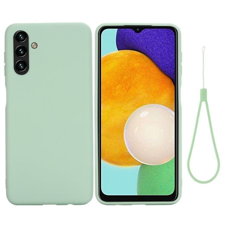 For Samsung Galaxy A13 5G Pure Color Liquid Silicone Phone Case