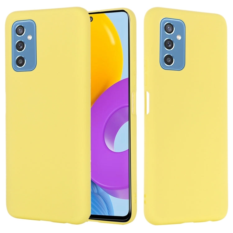 For Samsung Galaxy M52 5G Pure Color Liquid Silicone Phone Case