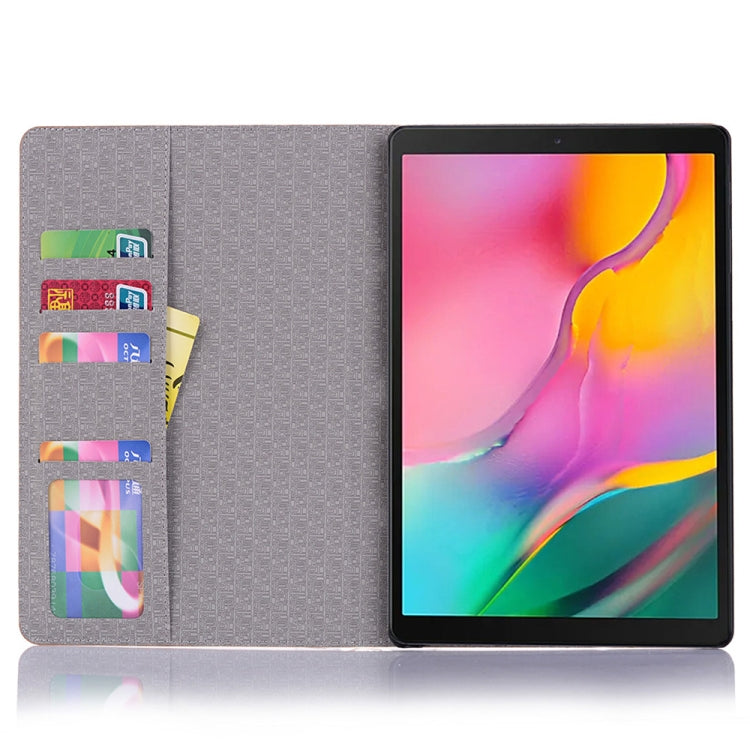 For Samsung Galaxy Tab A7 T500 Cross Texture Leather Tablet Case