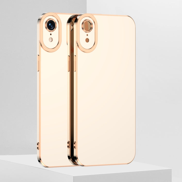 For iPhone XR 6D Electroplated TPU Phone Case
