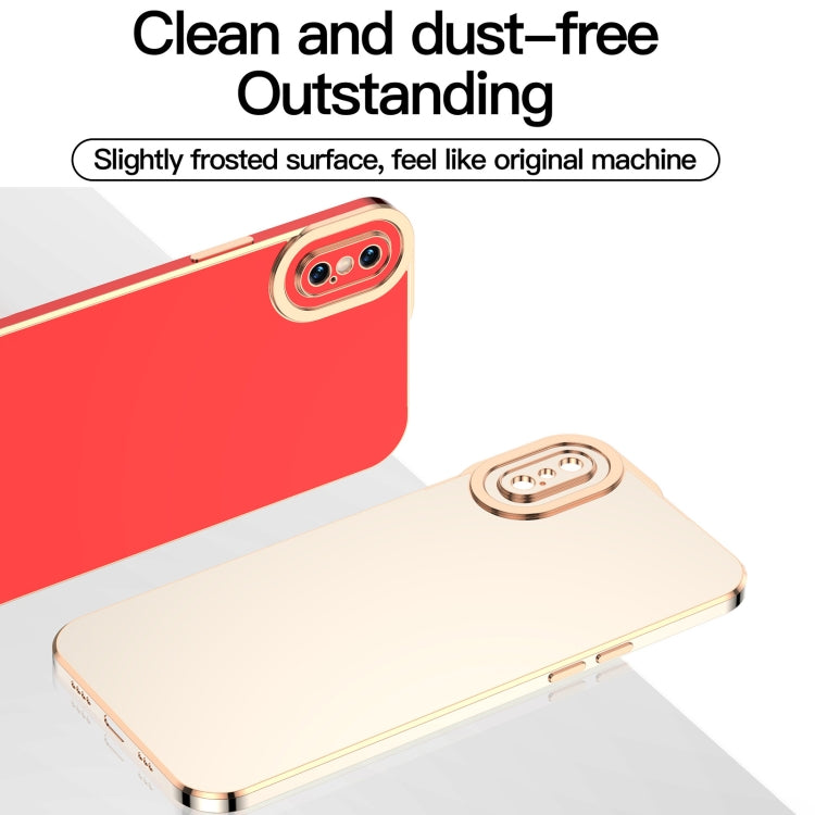 For iPhone XR 6D Electroplated TPU Phone Case