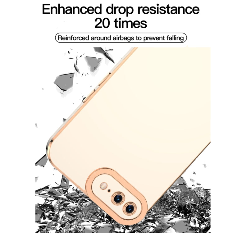 For iPhone SE 2022 / SE 2020 / 8 / 7 6D Electroplated TPU Phone Case