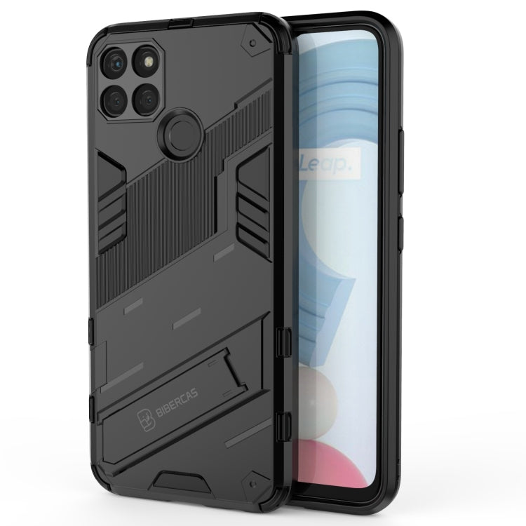 For OPPO Realme C21Y Punk Armor 2 in 1 PC + TPU Shockproof Phone Case