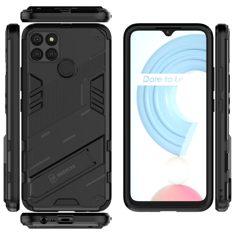 For OPPO Realme C21Y Punk Armor 2 in 1 PC + TPU Shockproof Phone Case