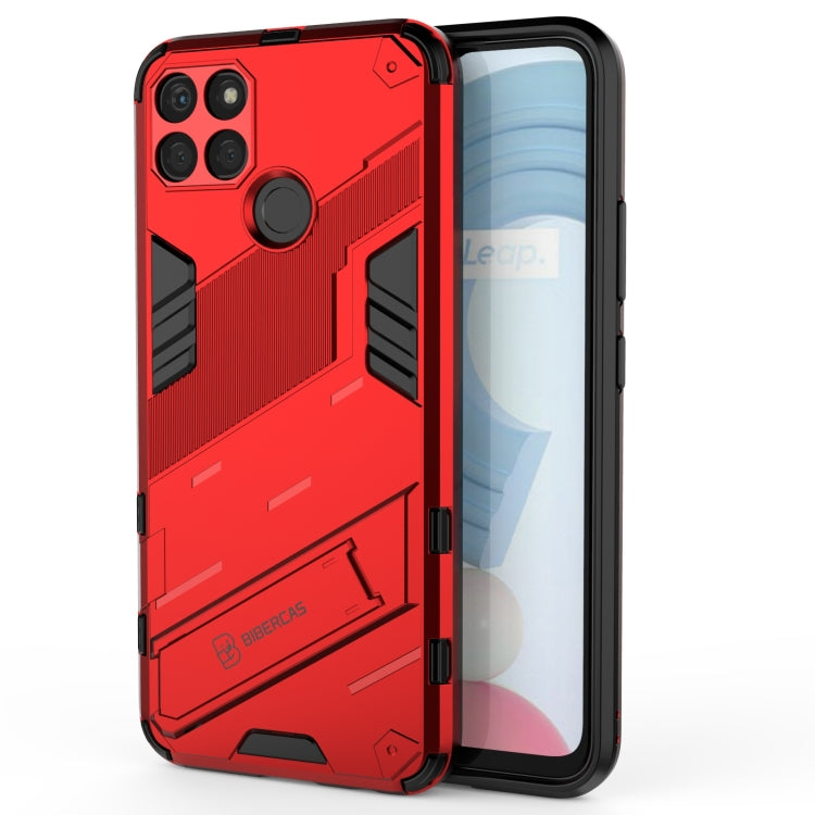 For OPPO Realme C21Y Punk Armor 2 in 1 PC + TPU Shockproof Phone Case