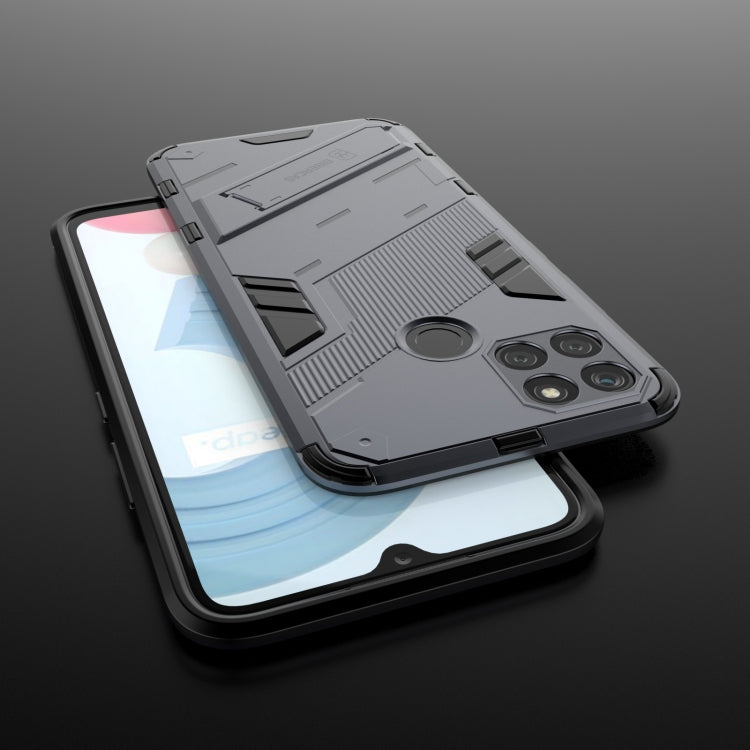 For OPPO Realme C21Y Punk Armor 2 in 1 PC + TPU Shockproof Phone Case