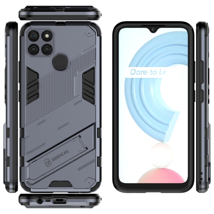 For OPPO Realme C21Y Punk Armor 2 in 1 PC + TPU Shockproof Phone Case