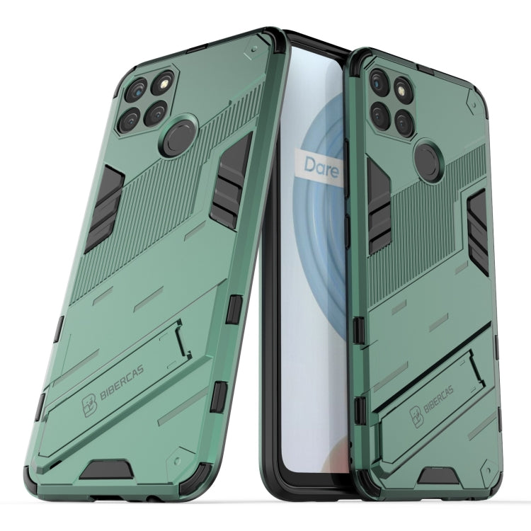 For OPPO Realme C21Y Punk Armor 2 in 1 PC + TPU Shockproof Phone Case