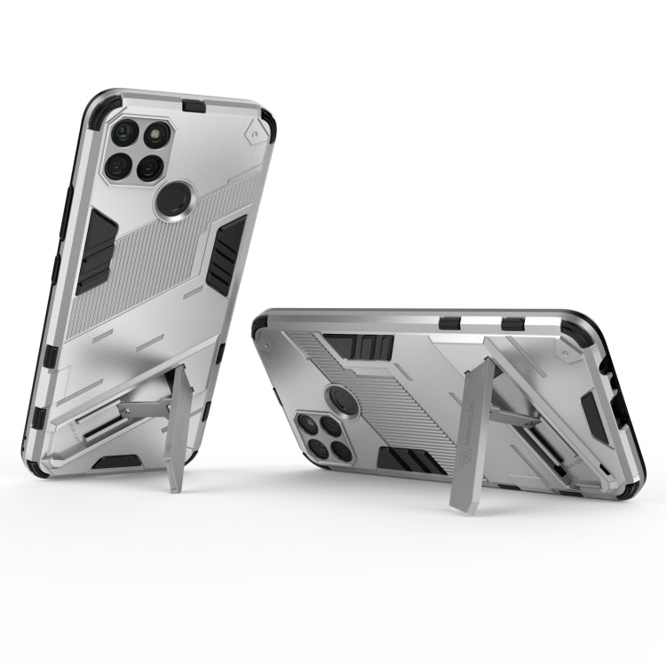 For OPPO Realme C21Y Punk Armor 2 in 1 PC + TPU Shockproof Phone Case