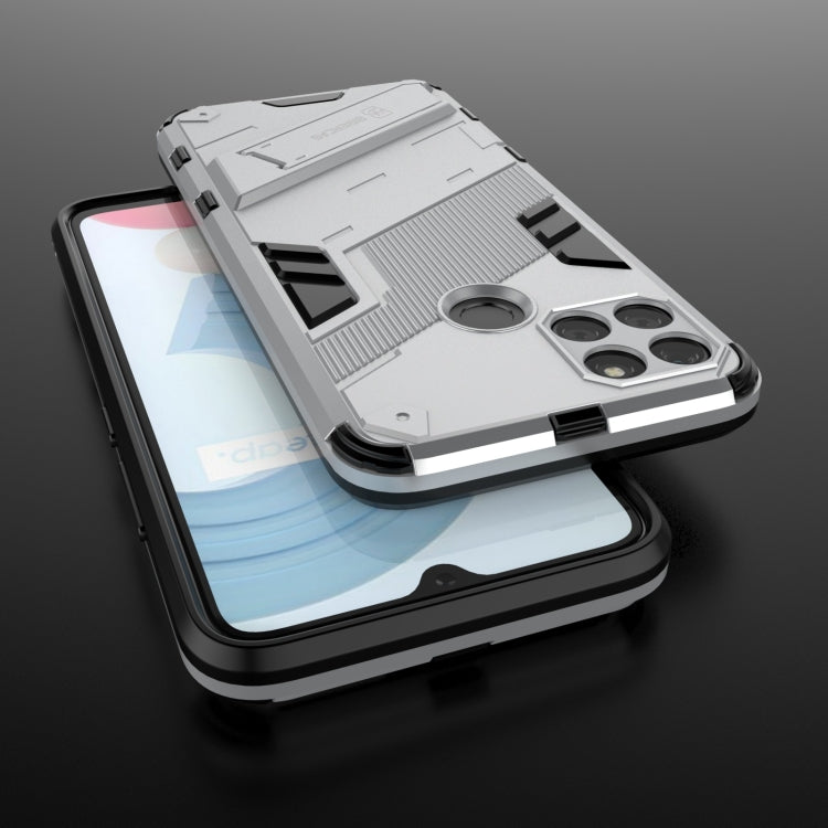 For OPPO Realme C21Y Punk Armor 2 in 1 PC + TPU Shockproof Phone Case