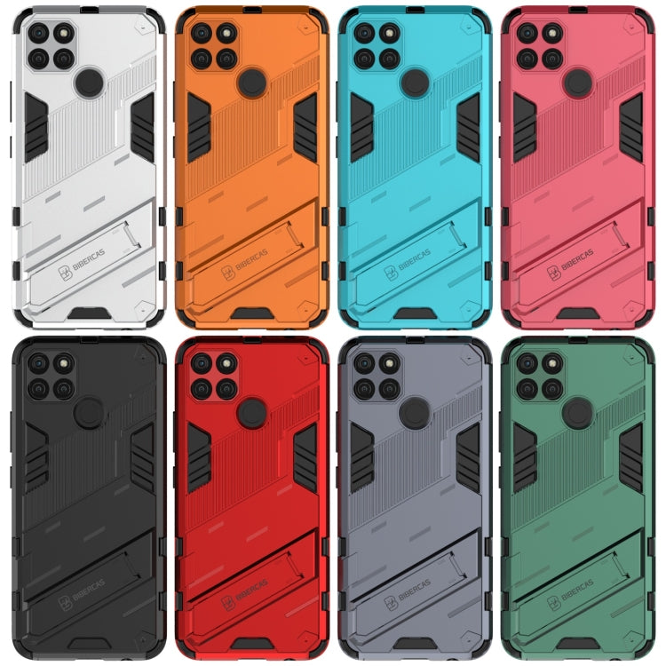 For OPPO Realme C21Y Punk Armor 2 in 1 PC + TPU Shockproof Phone Case