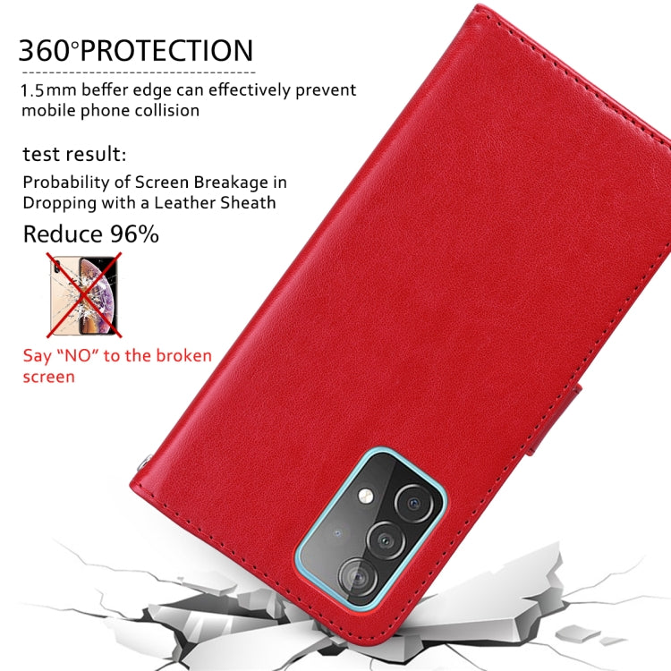 For Samsung Galaxy A13 5G Rose Embossed Leather Phone Case