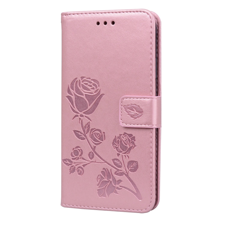 For Samsung Galaxy A13 5G Rose Embossed Leather Phone Case
