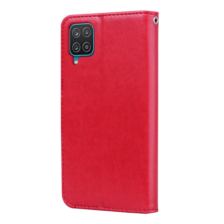 For Samsung Galaxy A22 4G Rose Embossed Leather Phone Case