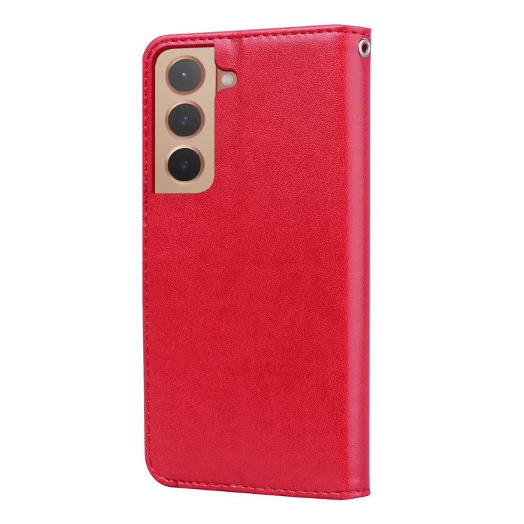 For Samsung Galaxy S22 5G Rose Embossed Leather Phone Case