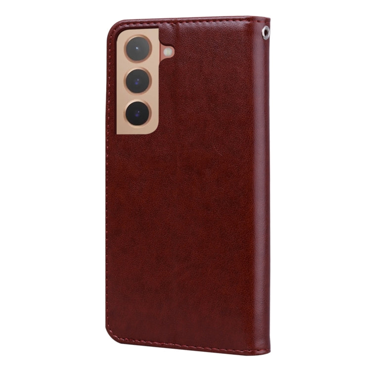 For Samsung Galaxy S22+ 5G Rose Embossed Leather Phone Case