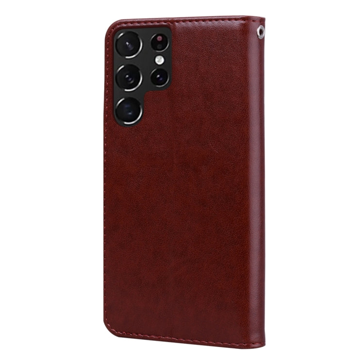 For Samsung Galaxy S22 Ultra 5G Rose Embossed Leather Phone Case