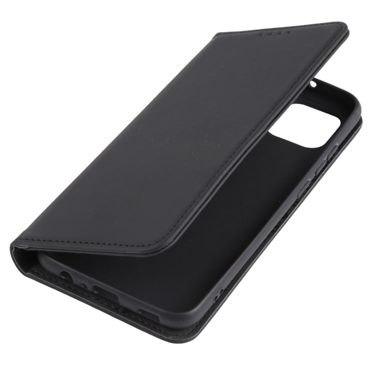 For Samsung Galaxy A03 Strong Magnetism Liquid Feel Horizontal Flip Leather Phone Case