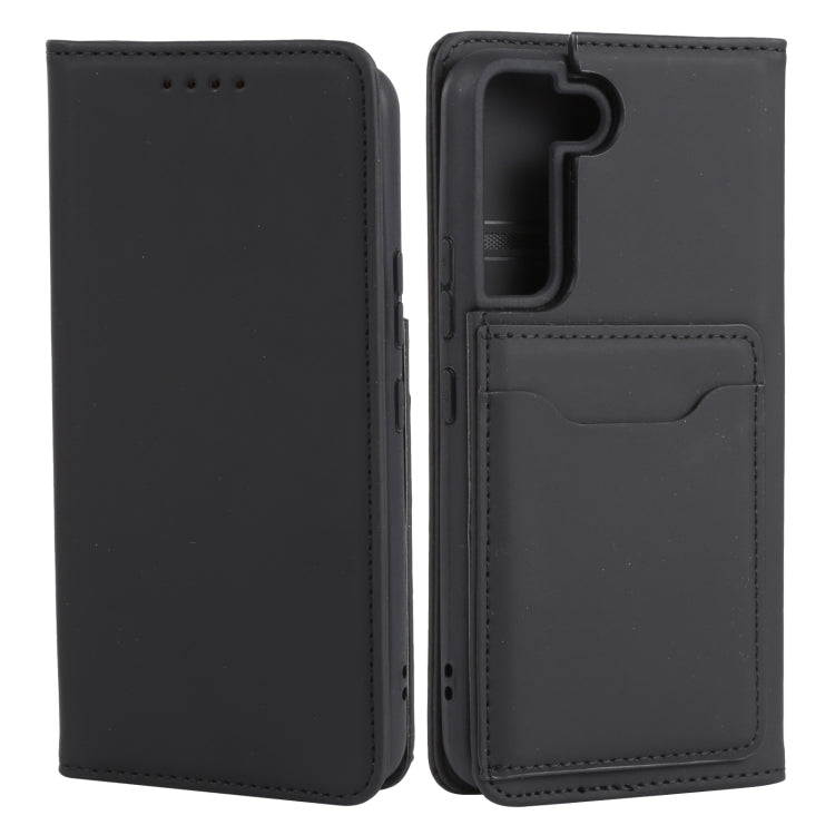 For Samsung Galaxy S22 5G Strong Magnetism Liquid Feel Horizontal Flip Leather Phone Case
