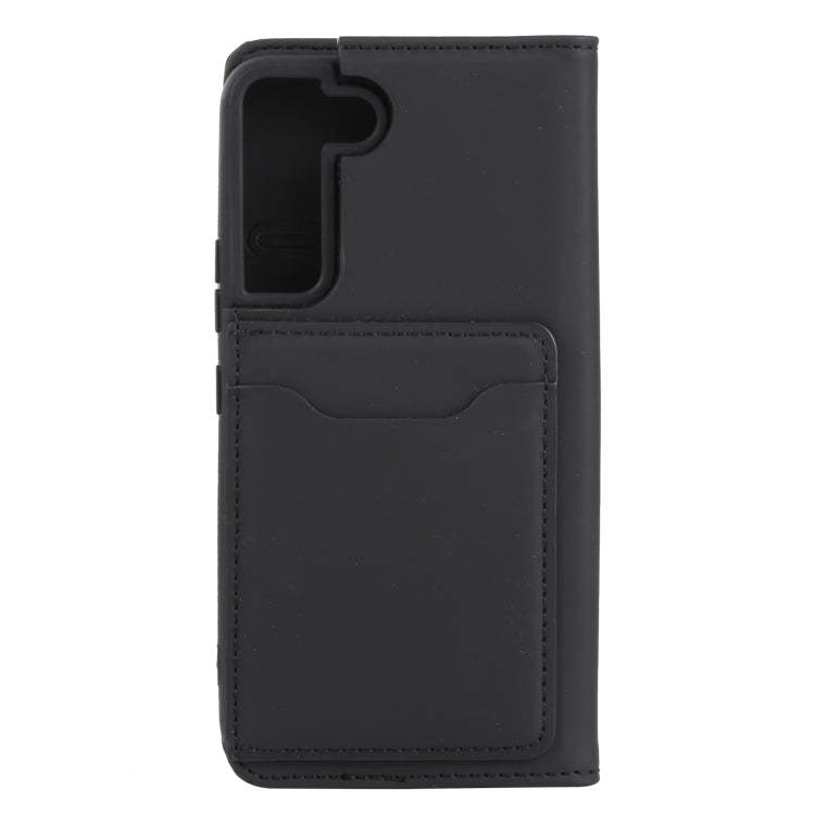 For Samsung Galaxy S22 5G Strong Magnetism Liquid Feel Horizontal Flip Leather Phone Case
