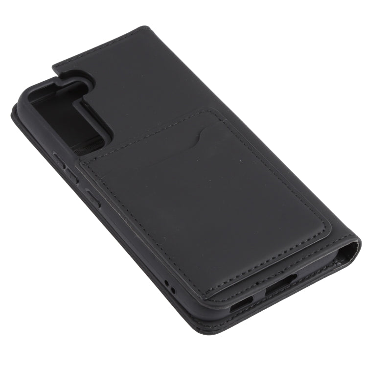 For Samsung Galaxy S22 5G Strong Magnetism Liquid Feel Horizontal Flip Leather Phone Case