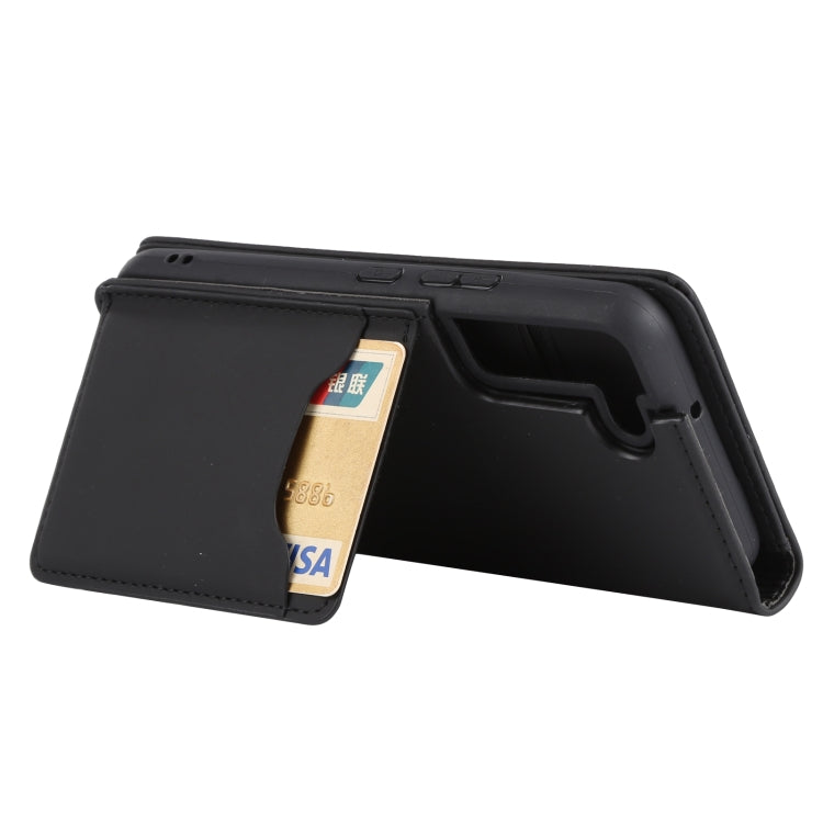 For Samsung Galaxy S22 5G Strong Magnetism Liquid Feel Horizontal Flip Leather Phone Case