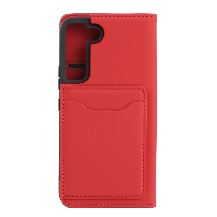 For Samsung Galaxy S22 5G Strong Magnetism Liquid Feel Horizontal Flip Leather Phone Case